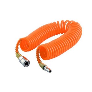 [ราคาถูก]⚙️ สายลมสปริงสำเร็จรูป PU-COIL 5x8 mm. ยาว 6 เมตร สายลมพร้อมคอปเปอร์ Poly Urethane Air Hose