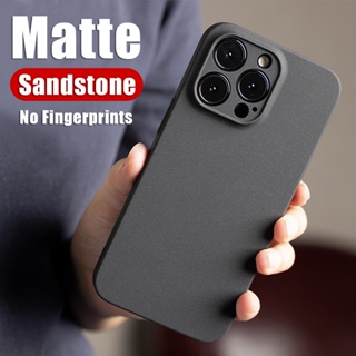 Sandstone Matte TPU Phone Case For iPhone 14 Plus 13 Pro Max 12 Mini Shockproof Soft Silicone Phone Casing Back Cover Shell Hot Sale