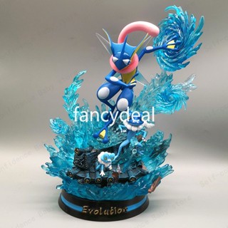 โมเดลฟิกเกอร์ PVC รูปปั้นอนิเมะ Pokemon Greninja น่ารัก ขนาด 32 ซม. สําหรับตกแต่งบ้าน