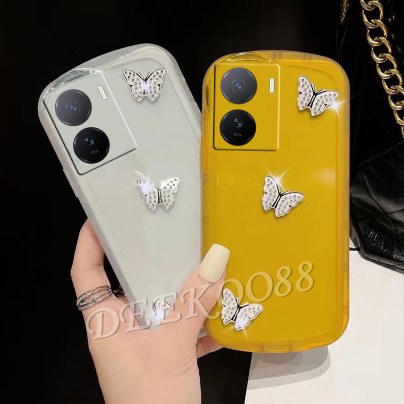 เคสป้องกันโทรศัพท์มือถือ-แบบนิ่ม-ลายผีเสื้อ-กันกระแทก-สําหรับ-vivo-iqoo-z7x-z7-v27-v27e-x90-pro-y02a-5g-4g-iqooz7x-vivov27-v27pro