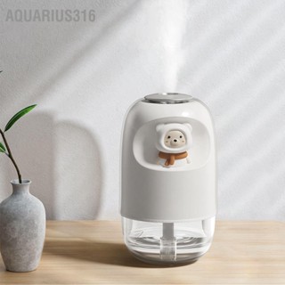 Aquarius316 เครื่องทําความชื้น Abs ขนาดเล็ก ชาร์จ Usb พร้อมไฟกลางคืน สําหรับห้องนอน สํานักงาน