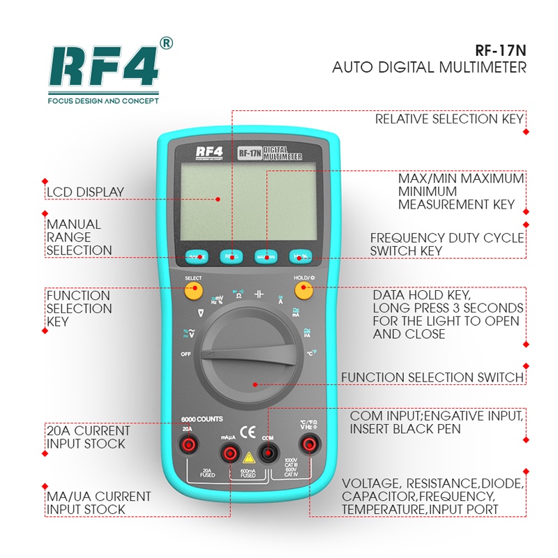 rf4-rf-17n-มัลติมิเตอร์-อเนกประสงค์-digita-ทดสอบอุณหภูมิอัตโนมัติ-ทรานซิสเตอร์-เครื่องทดสอบ-esr-แคลมป์มิเตอร์-มัลติมิเตอร์