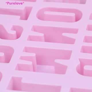 Purelove&gt; แม่พิมพ์ซิลิโคน รูปตัวอักษรภาษาอังกฤษ สําหรับทําน้ําแข็ง ช็อคโกแลต เยลลี่ เค้ก เบเกอรี่