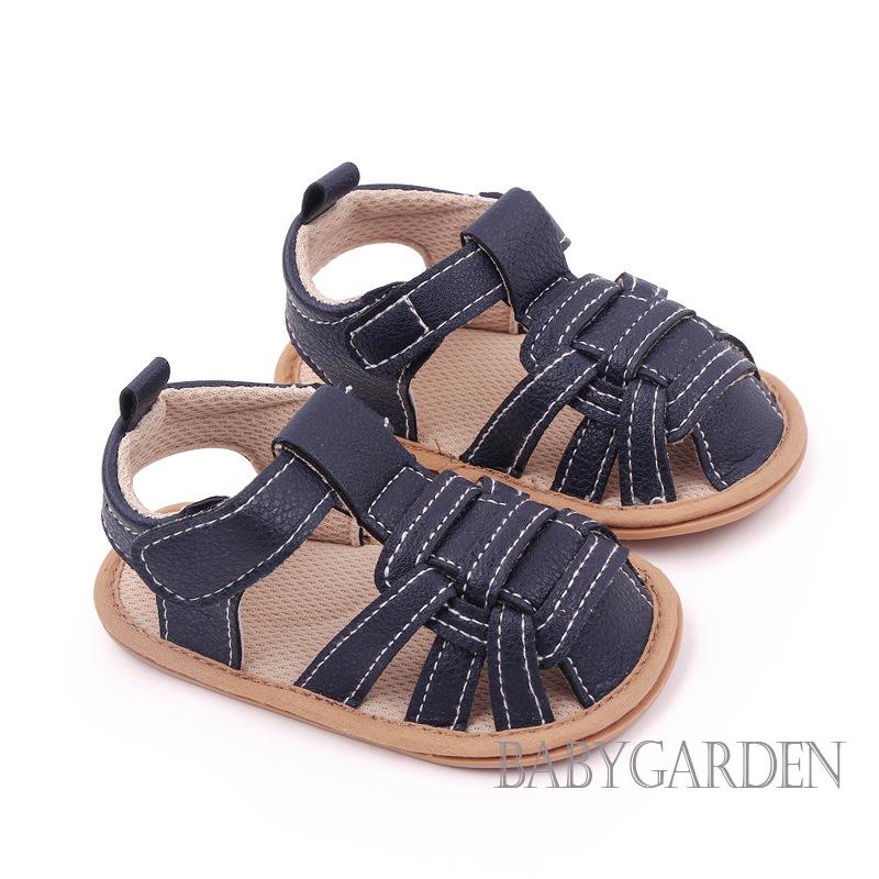 babygarden-รองเท้าแตะเด็กทารก-ปิดนิ้วเท้า-ระบายอากาศ-พื้นนิ่ม-กันลื่น-รองเท้าเดินชายหาด-ฤดูร้อน