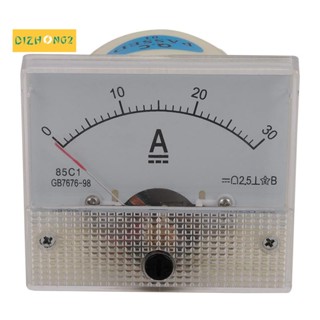 85c1-a Dc อนาล็อกแอมแปร์มิเตอร์แผงเมตรมาตรวัดมาตรวัด 30A แอมป์มาตรวัดกระแสกลแอมป์
