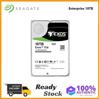 Seagate Enterprise ฮาร์ดไดรฟ์ภายใน 18TB Exos x18 SATA 7200RPM 256M ST18000NM000J