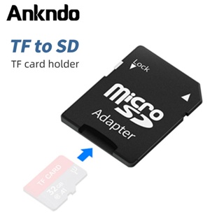 Ankndo อะแดปเตอร์การ์ดหน่วยความจํา TF เป็น Micro SD Micro SDHC แบบพกพา สําหรับสมาร์ทโฟน แท็บเล็ต 1 5 10 ชิ้น