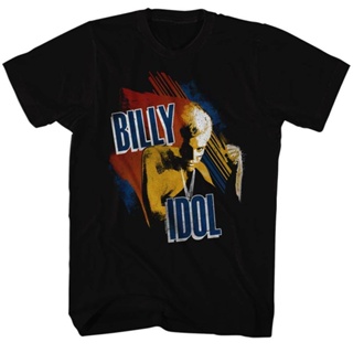 【hot sale】เสื้อยืดลําลอง ผ้าฝ้าย แขนสั้น พิมพ์ลาย Aparel Billy Idol สีดํา แฟชั่นฤดูร้อน สําหรับผู้ชาย พ่อ แฟน