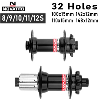 Novatec ฮับแบริ่งจักรยานเสือภูเขา 8 9 10 11 12 ความเร็ว 32 รู 32H D442 D041 15 12 มม. 2 4
