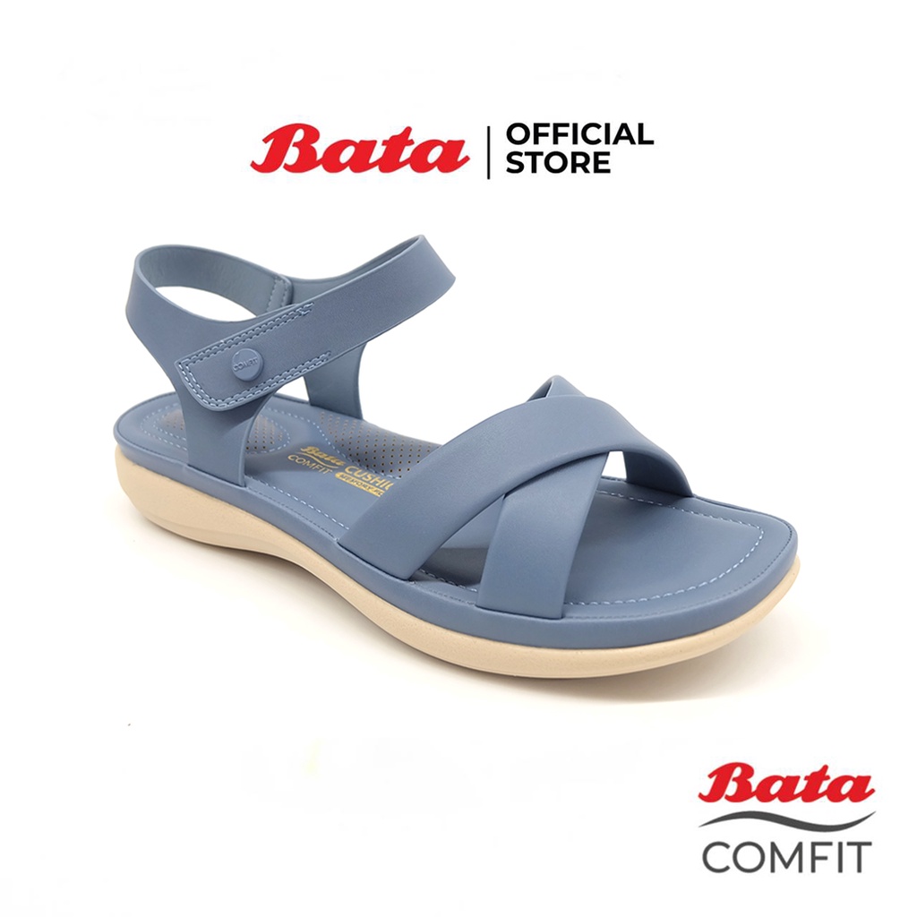 bata-comfit-รองเท้าเพื่อสุขภาพแบบรัดส้น-รองรับน้ำหนักเท้าได้ดี-สูง-1-นิ้ว-สำหรับผู้หญิง-สีน้ำเงินนาวี-รหัส-6619704-สีเบจ-6618704
