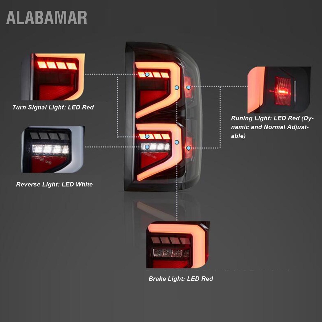 alabamar-ชุดประกอบไฟท้าย-led-มัลติฟังก์ชั่นไฟเลี้ยวแบบไดนามิกสำหรับ-silverado-k2xx-2014-2018