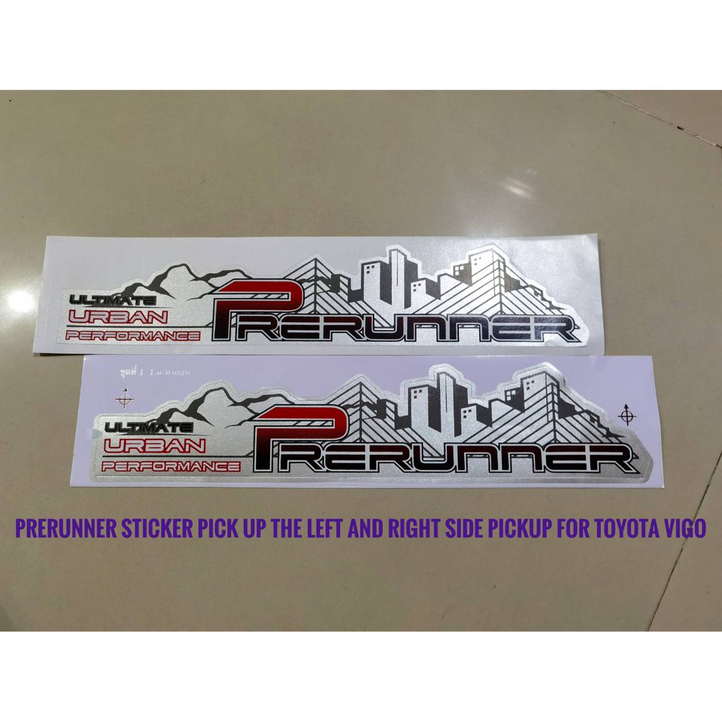 แนะนำ-สติ๊กเกอร์-prerunner-แปะด้านท้ายข้างซ้ายและขวาสำหรับ-toyota-vigo-ทุกรุ่น