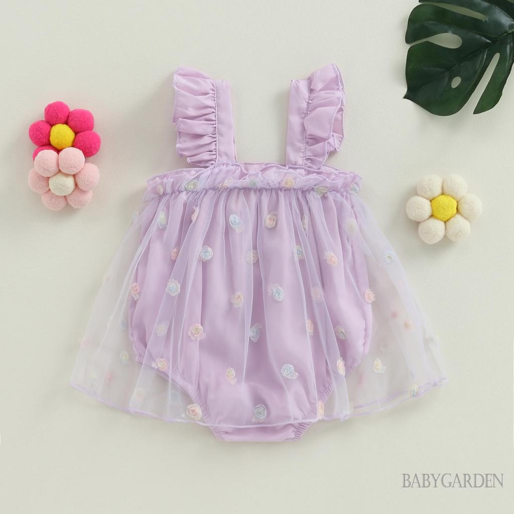 babygarden-0-24-เดือน-ชุดรอมเปอร์-แขนกุด-ผ้าตาข่าย-เย็บปะติดปะต่อกัน-ลายดอกไม้-เจ้าหญิง-เสื้อผ้าฤดูร้อน-สําหรับเด็กผู้หญิง
