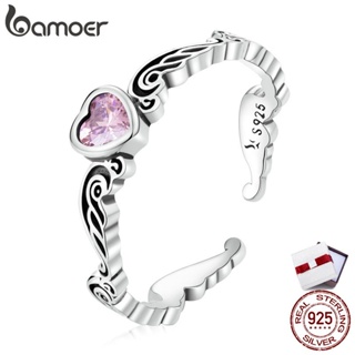 Bamoer 925 Silver Glittering Zircon Diamond Ring SCR766