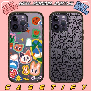 Casetify เคสโทรศัพท์อะคริลิคแข็ง แบบใส กันกระแทก ปิดด้านหลัง ลายกระต่ายคิตตี้ สําหรับ IPhone14 13 12 11 Pro Max