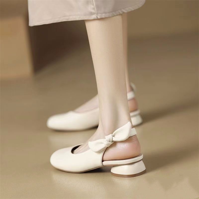 รองเท้าแตะ-ส้นเตี้ย-หัวกลม-ประดับโบว์-แฟชั่นฤดูร้อน-สไตล์เกาหลี-สําหรับผู้หญิง-2023