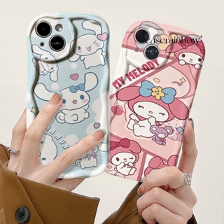 เคสโทรศัพท์มือถือ Tpu นิ่ม ปิดด้านหลัง กันกระแทก ลายการ์ตูน Melody 3D ขอบโค้ง แวววาว สําหรับ IPhone 11 12 14 13 Pro Max XR 6 6s 7 8 Plus SE 2020 X XS Max