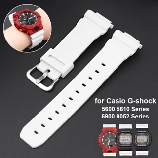 สายนาฬิกาข้อมือซิลิโคน กันน้ํา 16 มม. สําหรับ Casio G-shock 5600 5610 6900 9052 Series