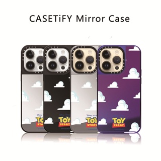Casetify X Disney และ Pixars Toy Story | Andys เคสโทรศัพท์มือถือแบบกระจกแข็ง ลายโลโก้แกะสลัก พร้อมกล่อง สําหรับ IPhone 12 13 14 Pro Max