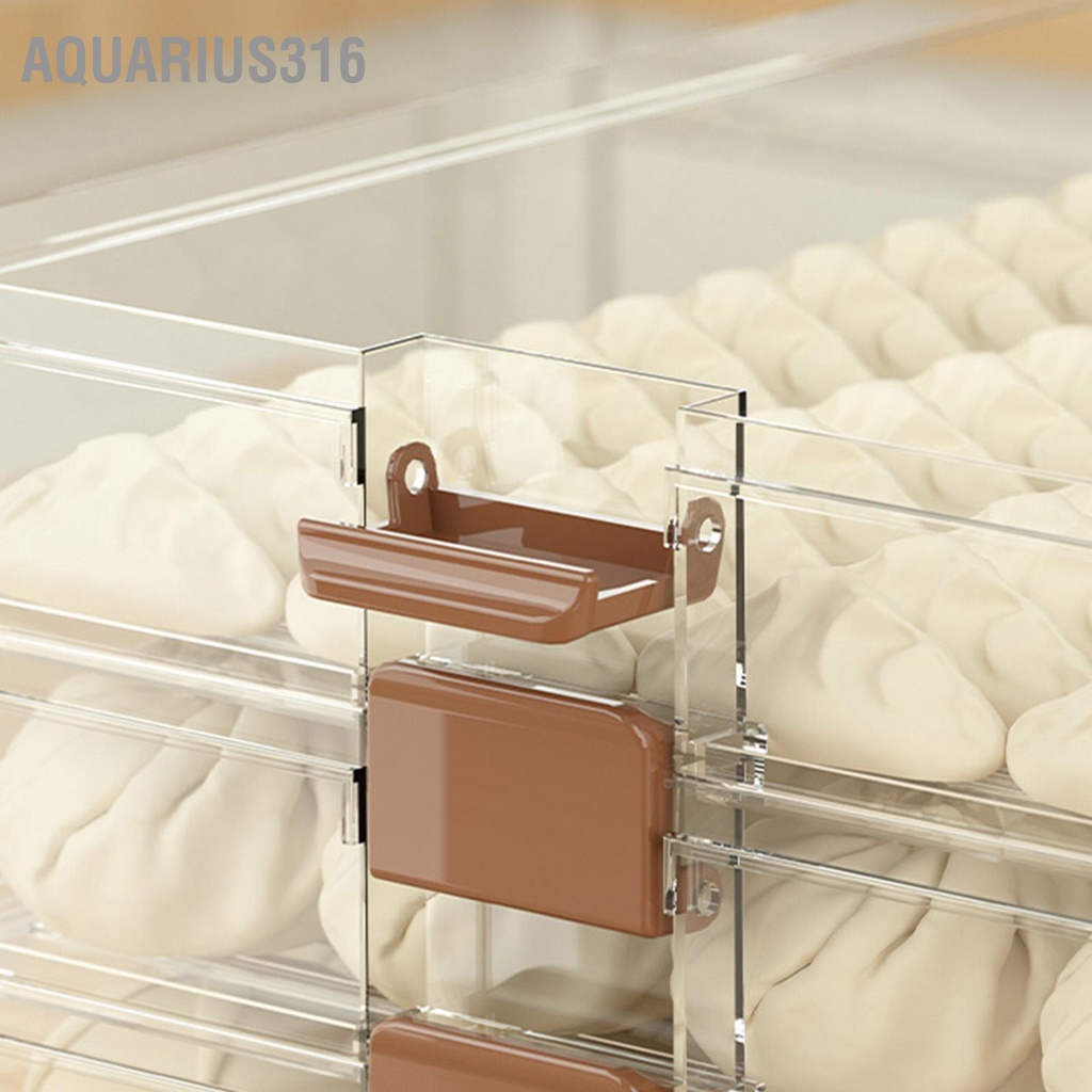 aquarius316-กล่องเก็บเกี๊ยวความจุขนาดใหญ่หลายชั้นพลาสติกใสภาชนะบรรจุอาหารสุญญากาศอุปกรณ์ครัว