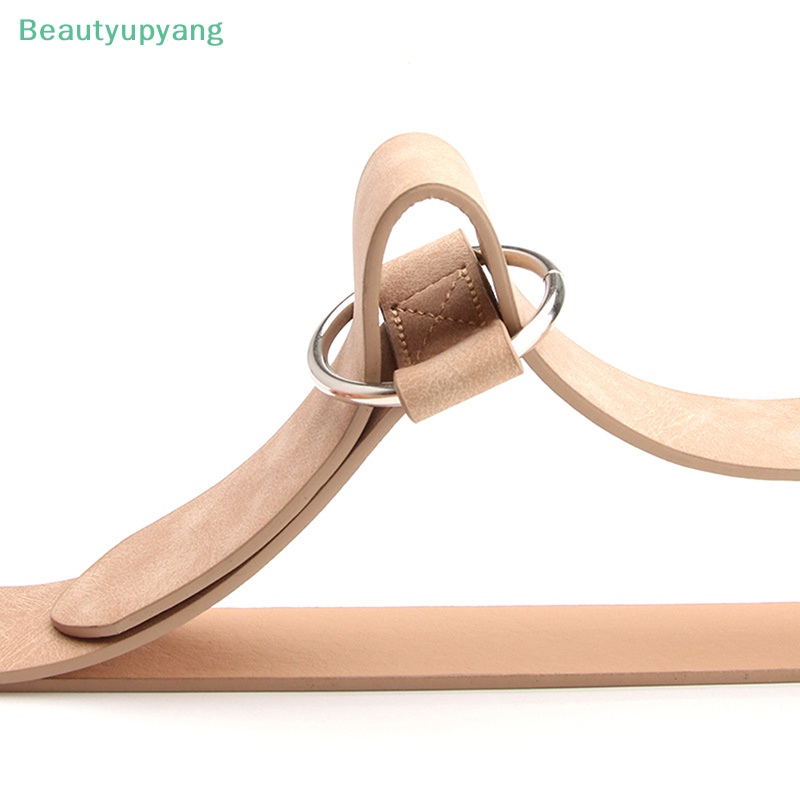 beautyupyang-เข็มขัดลําลอง-สีพื้น-ไม่มีเข็ม-หัวเข็มขัดกลม-แฟชั่นสําหรับสุภาพสตรี