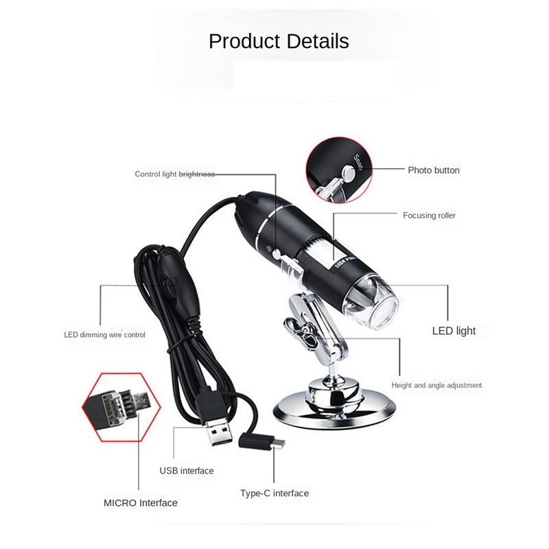 กล้องจุลทรรศน์ขยาย-เข้ากันได้กับ-window-7-8-10-กล้องจุลทรรศน์-usb-มือถือ