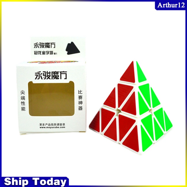 arthur-yj-ลูกบาศก์พีระมิด-ทรงสามเหลี่ยม-3x3x3-ของเล่นเสริมการเรียนรู้เด็ก