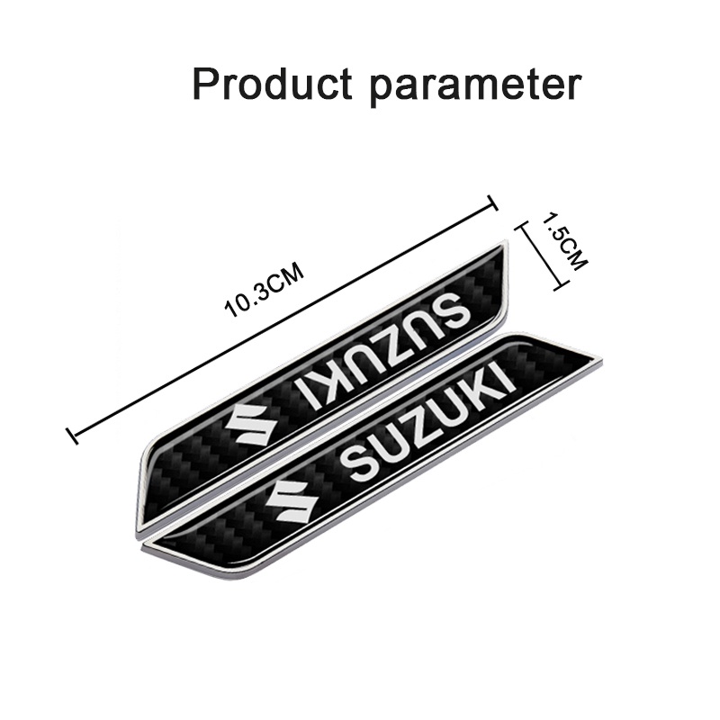 สติกเกอร์ตราสัญลักษณ์-10-3x1-5-ซม-อุปกรณ์เสริม-สําหรับ-suzuki-swift-sx4-alto-alivio-jimny-2-ชิ้น