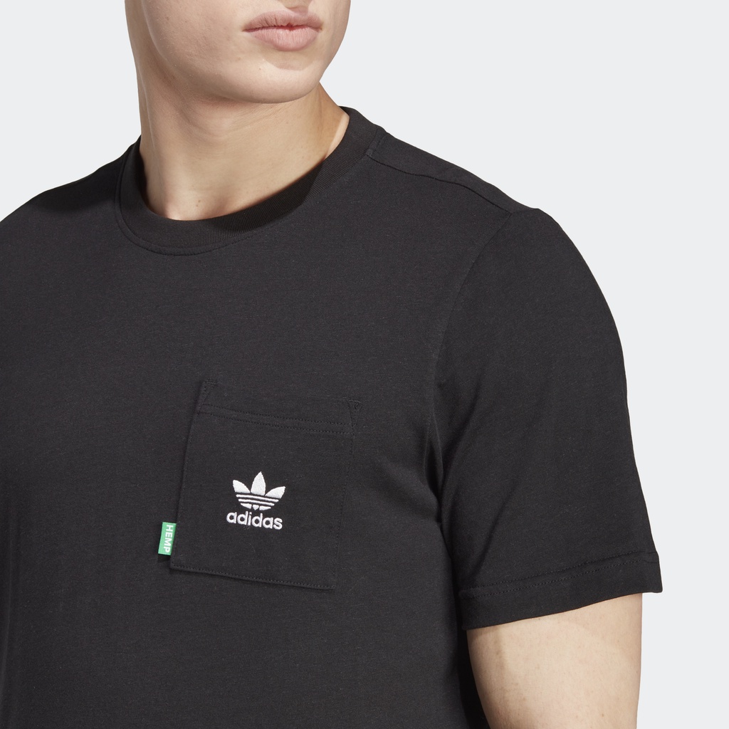 adidas-ไลฟ์สไตล์-เสื้อยืด-essentials-made-with-hemp-ผู้ชาย-สีดำ-hr8623