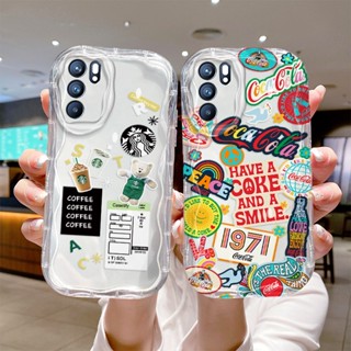 เคสโทรศัพท์มือถือแบบใส กันกระแทก ลายครีม สําหรับ oppo a16 a54s a16s