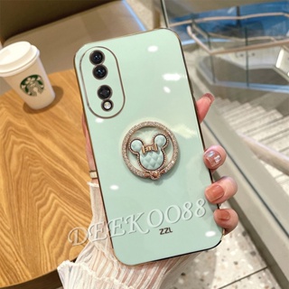 ใหม่ เคสโทรศัพท์มือถือนิ่ม ลายหมีน่ารัก พร้อมแหวนขาตั้ง สําหรับ Honor 90 Lite Magic5 Pro X8a 4G 5G Honor90 Honor90Lite 2023