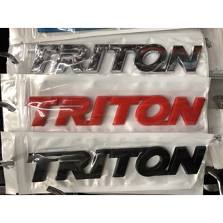 1 ชิ้น TRITON LOGO โลโก้ท้ายไทรทัน ไตรตัน มี 3 สี ขนาด13cm MITSUBISHI TRITON***มาร้านนี่จบในที่เดียว**