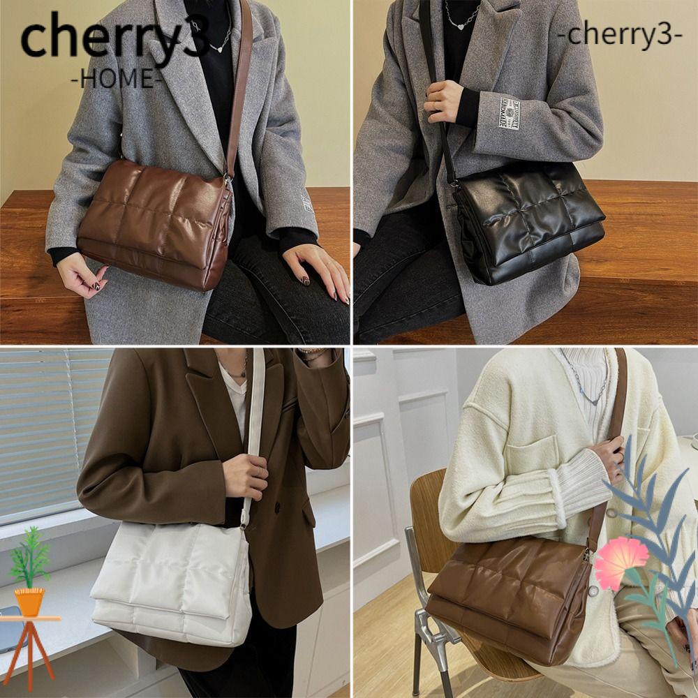 cherry3-กระเป๋าสะพายไหล่-กระเป๋าถือลําลอง-ผ้าฝ้าย-จุของได้เยอะ-สําหรับสตรี