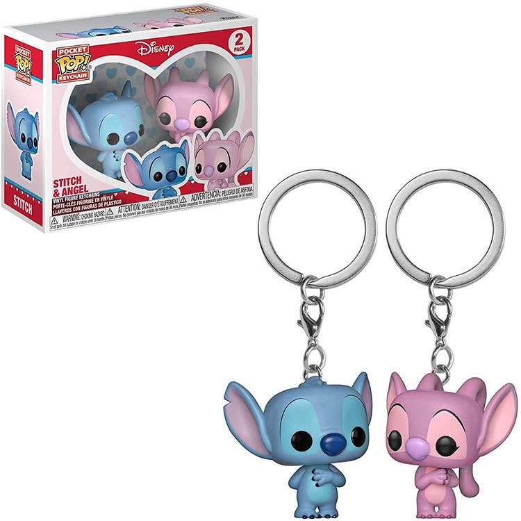 ใหม่-พวงกุญแจฟิกเกอร์-lilo-stitch-scrump-funko-pop-สําหรับของขวัญ