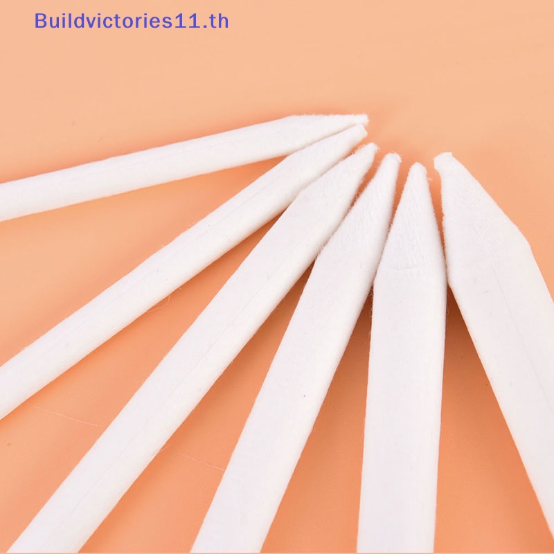 buildvictories11-แท่งตอสติ๊ก-ถ่านชาร์โคล-สีขาว-สําหรับวาดภาพ-ร่างภาพ-6-ชิ้น-ต่อชุด