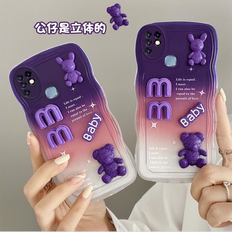 เคสโทรศัพท์มือถือ-ลายตุ๊กตา-3d-ไล่โทนสี-สําหรับ-infinix-hot10