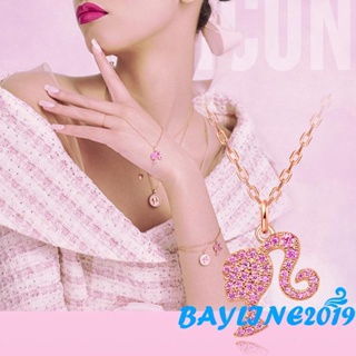 Bay-barbie สร้อยคอ จี้รูปตุ๊กตาบาร์บี้ ประดับพลอยเทียม เครื่องประดับ สําหรับผู้หญิง