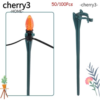 Cherry3 สายไฟหิ่งห้อย 50 100 ชิ้น สําหรับตกแต่งสวน คริสต์มาส