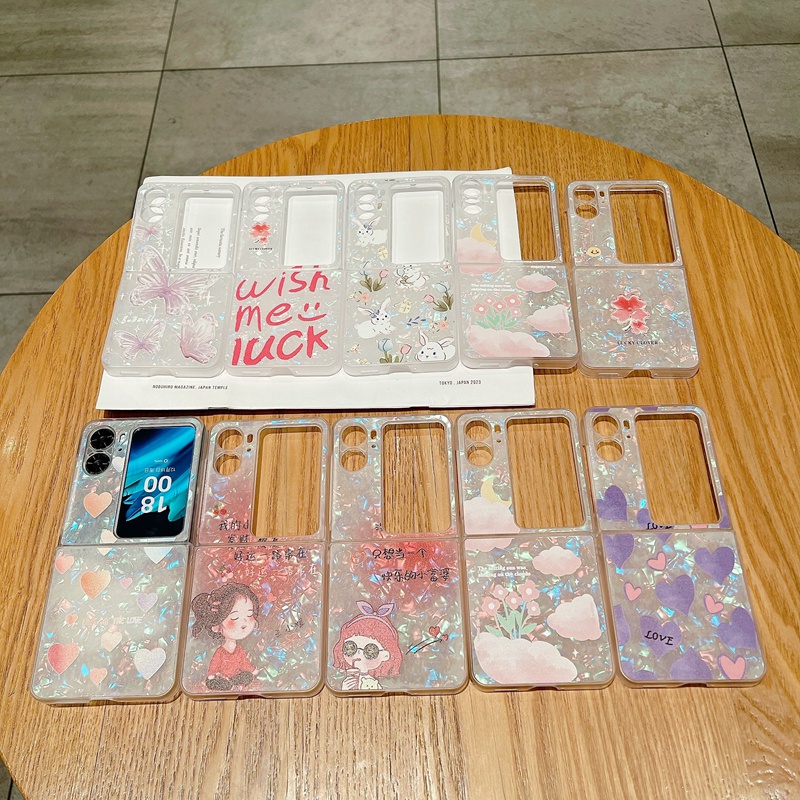 เคสโทรศัพท์มือถือแบบใส-ฝาพับ-กันกระแทก-สําหรับ-oppo-find-n2-flip-ins-n2flip