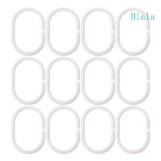 Blala ราวแขวนผ้าม่านอาบน้ํา รูปตัว C งอได้ สีขาว 12 ชิ้น