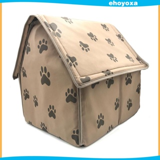 [Ehoyoxa] บ้านที่นอน กันลื่น ขนาดเล็ก ให้ความอบอุ่น เหมาะกับหน้าหนาว สําหรับสัตว์เลี้ยง สุนัข แมว