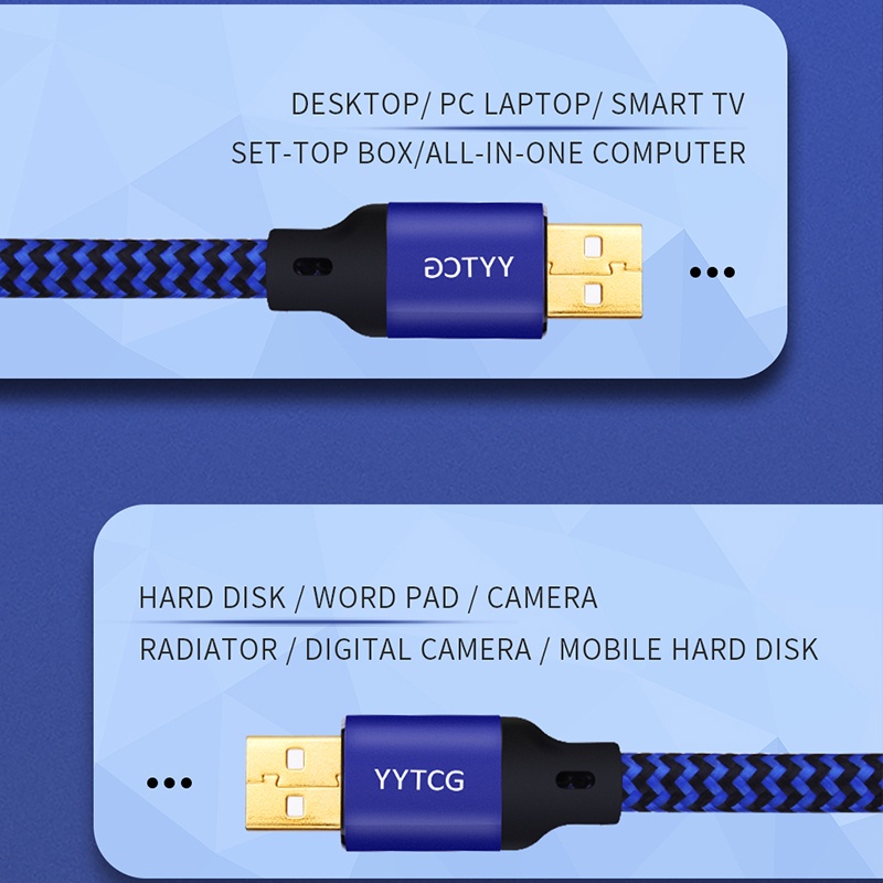 yytcg-สายเคเบิลต่อขยาย-usb-เป็น-usb-ตัวผู้-เป็นตัวผู้-usb-3-0-สําหรับฮาร์ดดิสก์-กล้องเว็บคอม