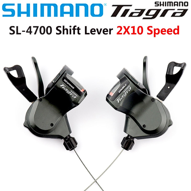 Jeu De Leviers Shimano Tiagra SL-4700, Barre Plate, 2x10 Vitesses - NEUF