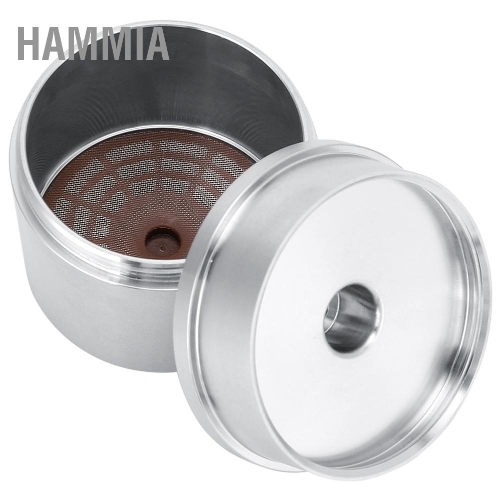 hammia-ตัวกรองกาแฟสแตนเลสเครื่องชงกาแฟที่เต็มไปด้วยเปลือกแคปซูลนำกลับมาใช้ใหม่ตัวกรองรีไซเคิล