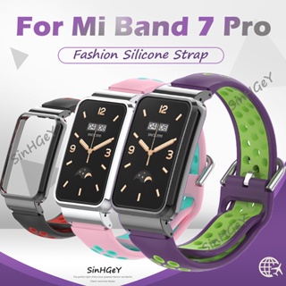 สายนาฬิกาข้อมือซิลิโคน TPU นิ่ม แบบเปลี่ยน สําหรับ Xiaomi Mi Band 7 Pro 7Pro