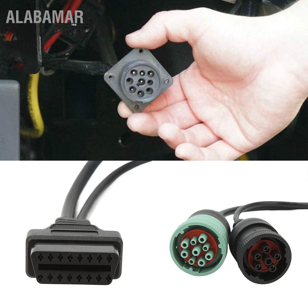 alabamar-obd2-รถบรรทุกสาย-obdii-16pin-หญิง-6pin-j1708-9pin-j1939-splitter-y-สายสแกนเนอร์วินิจฉัยสำหรับรถบรรทุกรถยนต์