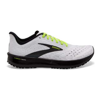 Brooks Hyperion Tempo รองเท้าวิ่งถนน ผู้ชาย สีขาวดำ แบบหน้าปกติ