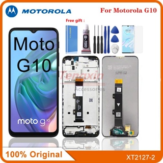 แผงหน้าจอสัมผัสดิจิทัล LCD 6.5 นิ้ว สําหรับ Motorola Moto G10 LCD XT2127-2 XT2127-3 Moto G10