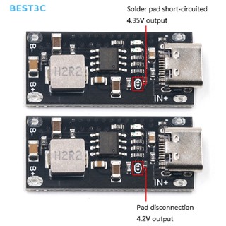 Best3c โมดูลบอร์ดชาร์จลิเธียมโพลิเมอร์ Type-C USB กระแสไฟสูง 5V ชาร์จเร็ว