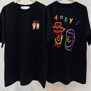 【ใหม่】toy story ‍ woody &amp; buzz lightyear | สกรีนหน้า/หลัง เสื้อยืดสกรีนลายทรงOversizeสไตล์เกาหลี by TOWEARSTORE Oversize